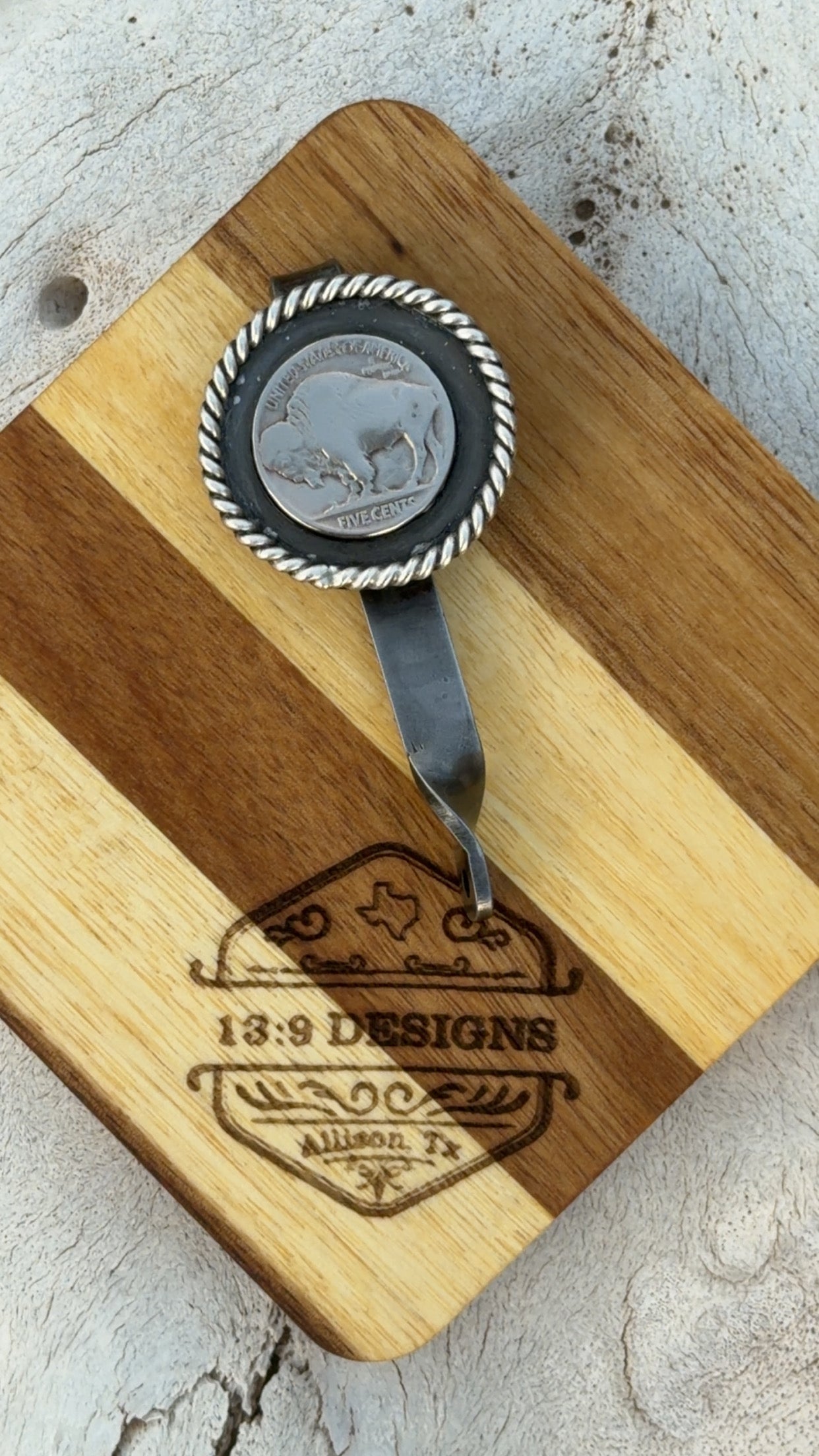 Buffalo Nickel Keychain